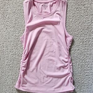 Athleta Pink Ruched Tank Top